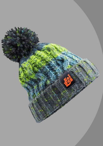 Pom-Pom Hat (No Wool) - 2 Colour Options