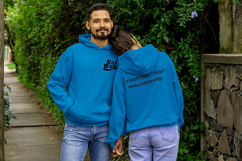 Hoodie - Kingfisher Blue